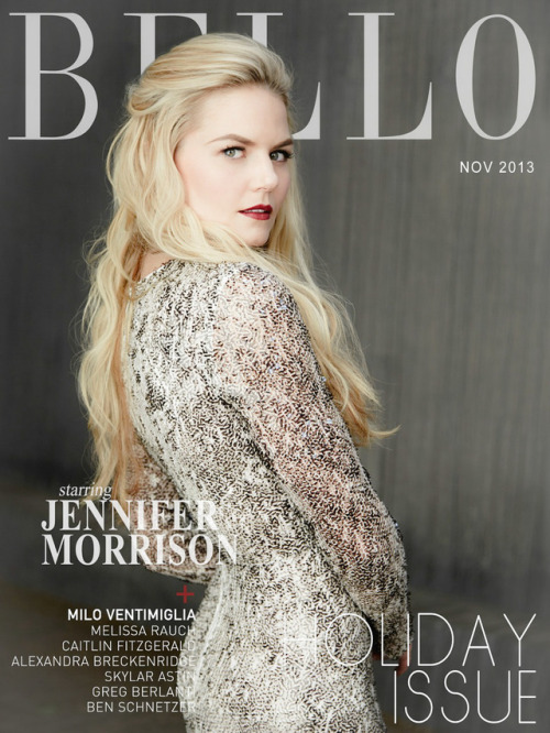 pressingoutalongtheshore: Jennifer Morrison and Colin O’DonoghueNovember issues of Bello Magaz