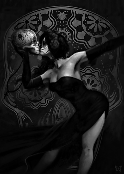 whitesoulblackheart:  Catrina by Giorgio Baroni ©Instagram / FB / dA / Tumblr  (Please leave links & credit … Ƹ̴Ӂ̴Ʒ)   