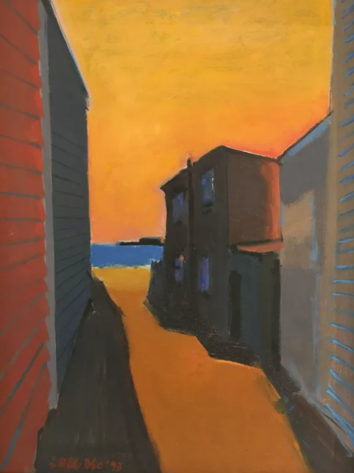 wtxch:  Salvatore Del Deo (Italian, b. 1928)Path to Blanche Lazzell’s Studio, 1993Oil on canvas