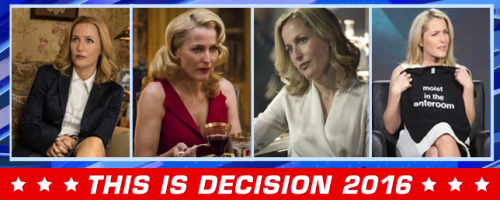 eelslut: Dana Scully - ‘My policies are as solid as science’ Bedelia Du Maurier - &lsquo