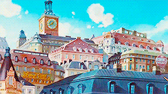 notdisneys:ghibli week: day four - favourite scenery↳ Skys are clearing up thanks to a high pressure