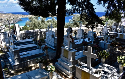 Orthodox CemeteryLindos, Rhodes, GreeceMay 2020