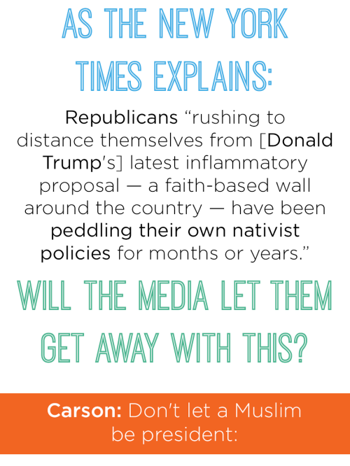 liberalsarecool:mediamattersforamerica:Media figures are strongly condemning Donald Trump’s proposal