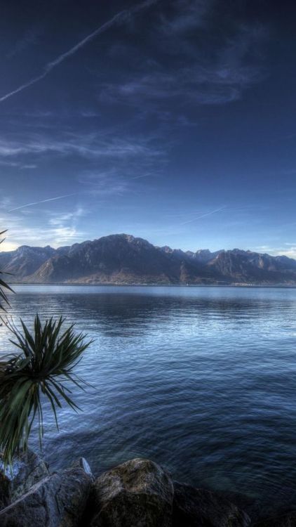 Montreux Lake, Lake Geneva, nature, lake, Switzerland, 720x1280 wallpaper @wallpapersmug : https://i