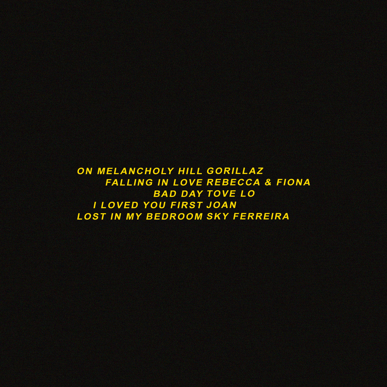 kimozaw:  3AMPlaylist for anonA playlist with songs Lany Malibu Nights and Cruel