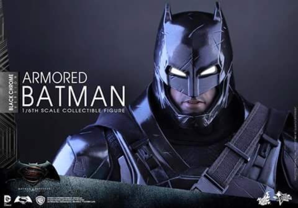 longlivethebat-universe:  Hot Toys Black Chrome Edition Armored Batman 