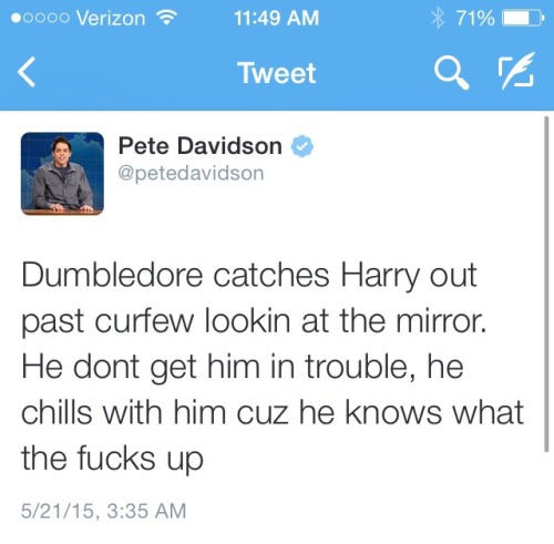 m0xt:  Pete Davidson reviews Harry Potter and the Sorcerer’s Stone 