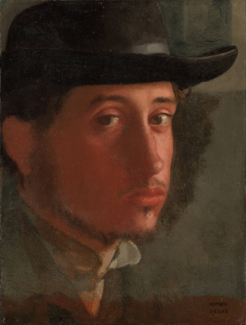 Self Portrait by Degas, 1857-58.