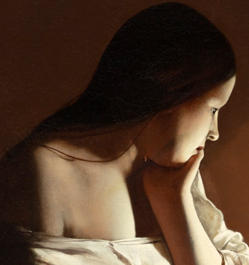 Georges de la Tour, The Magdalen with the Smoking Flame (c. 1638-40), LACMA The curator&am