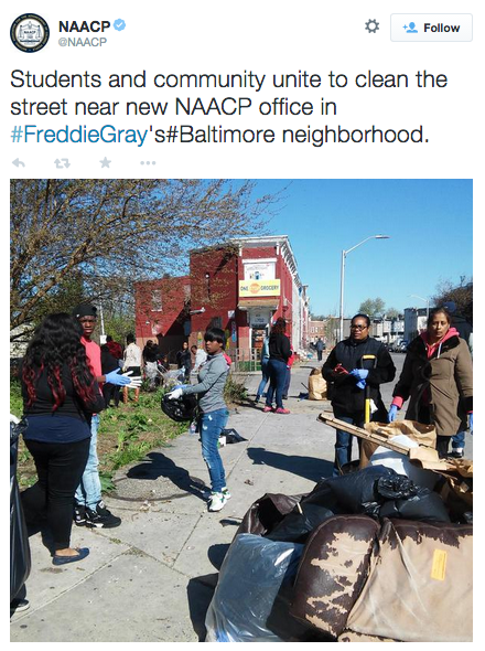 revolutionarykoolaid:  The Day After (4/28/15): Residents across Baltimore begin
