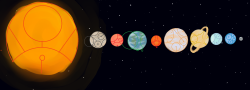 geekishchic:  thedoctorsfallingdetective:  daisykettering:  The solar system with the planets names written in circular Gallifreyan.   THANK YOU FOR ADDING PLUTO. BLESS YOU.         This^