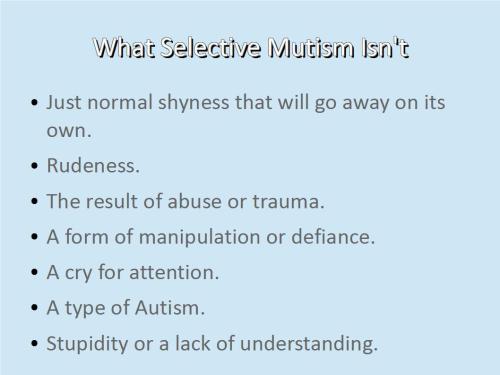 theselectivemutismblog:What Is Selective Mutism?