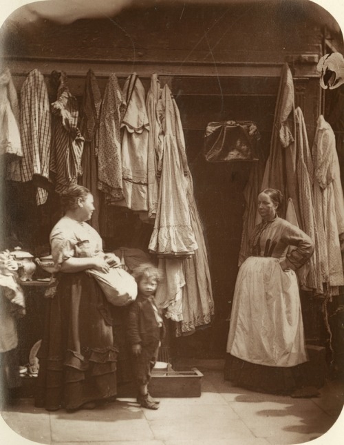 The Old Clothes of St. Giles (1877), from Street Life in London by John Thomson and Adolphe Smith: &