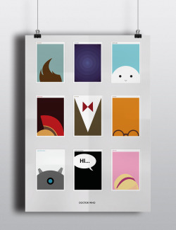 berryofficial:  Minimalistic Poster design of Doctor Who 
