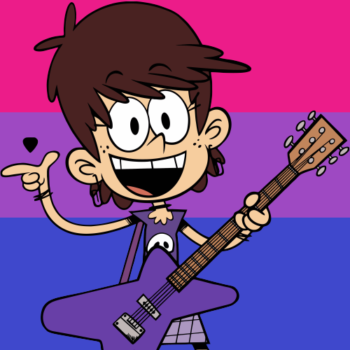 lethal-cuddles:In celebration of the new episode, here’s 10 Luna Loud bisexual pride icons.Credit no