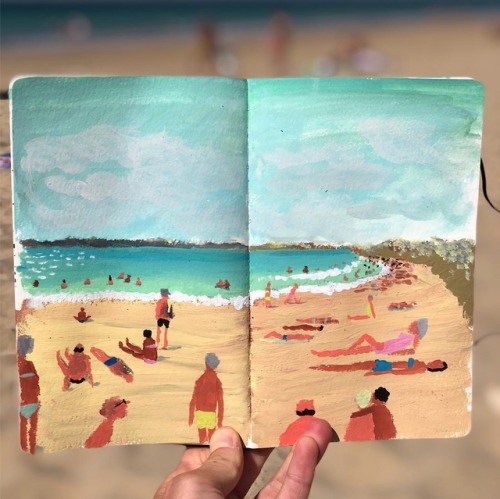 Summer vibes.  Jean Jullien’s work makes me want to skip work & head for the sand.  