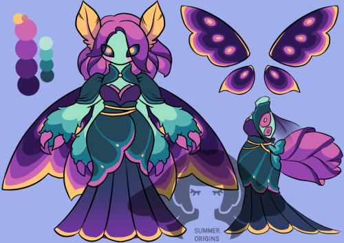 I’d like to think they’re siblings! :3cLotus + Purple Bordered GoldWater Lily + Eyed Hawkmoth
