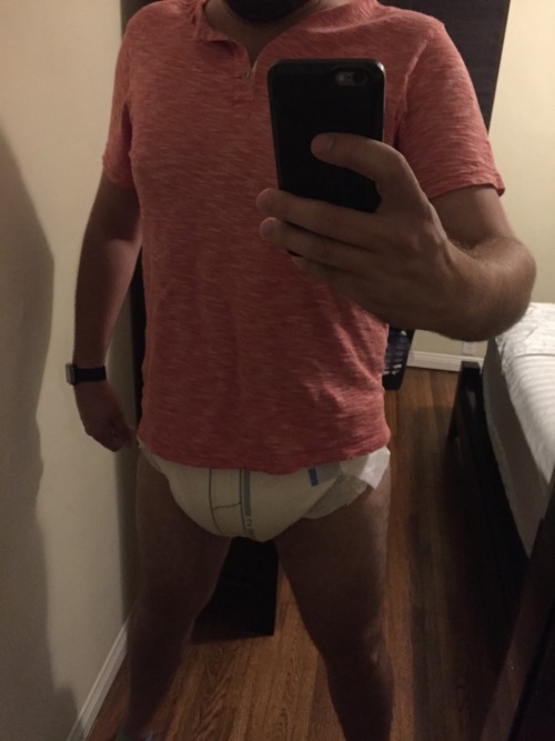 This should be enough to hold my piss after cocktails. #abdl #diaper