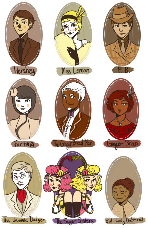 fujisalci:beepony:worldwidepinar:More Cookie Characters.old lady oatmeal awwwwwwYOU SEE THESE CHARAC