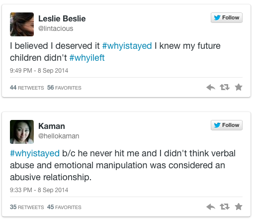 micdotcom:  19 #WhyIStayed tweets everyone needs to see  While many cheered the NFL’s