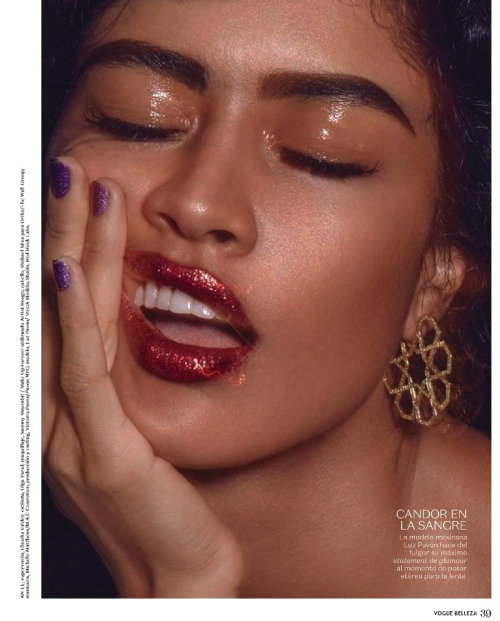driflloon: beauty special: luz pavon for vogue mexico oct. 2016