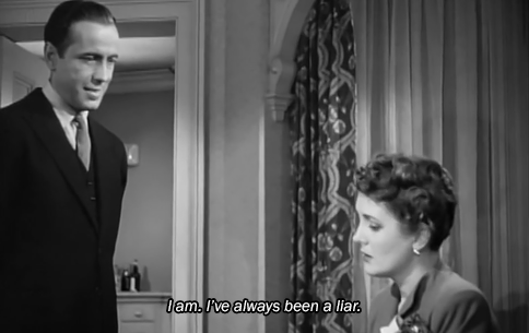 Humphrey Bogart and Mary Astor in The Maltese Falcon  (John Huston, 1941), one of the top ten f
