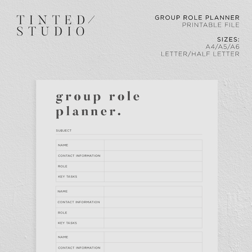 Group Role Planner by Tinted Studio