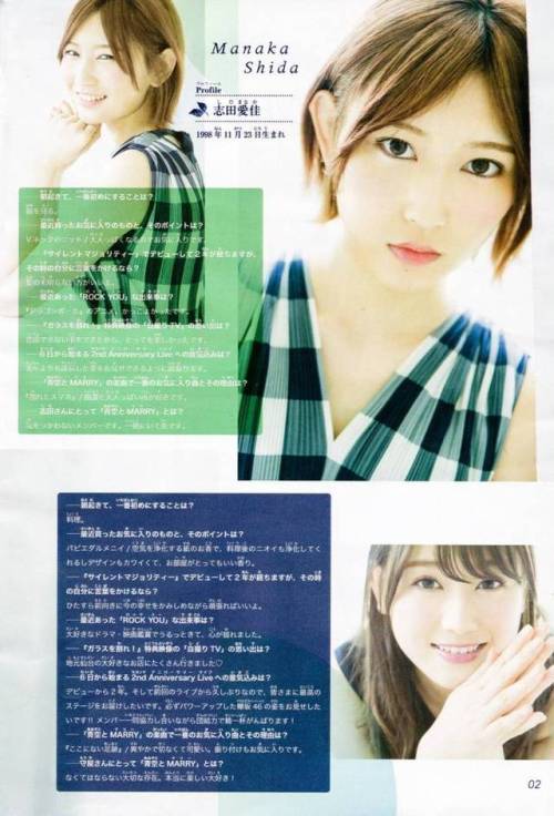 『Weekly Shonen Magazine』 no.18 - Shida manaka, Moriya Akanen, Watanabe Rika, Watanabe Risa, & Su