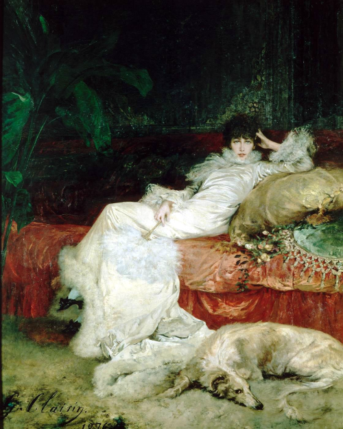 Georges Jules Victor Clairin, Portrait of Sarah Bernhardt, 1876