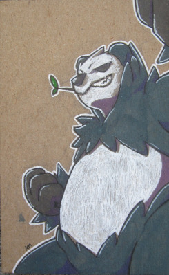 fluffymakesart:  Pangoro gonna punch ya Another 5x3 in drawing. 