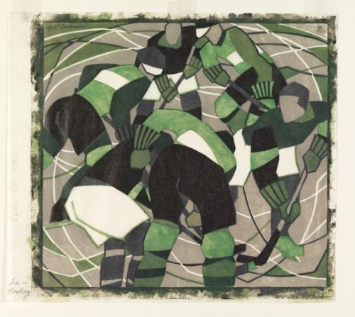 Lill Tschudi, Ice Hockey, 1933.