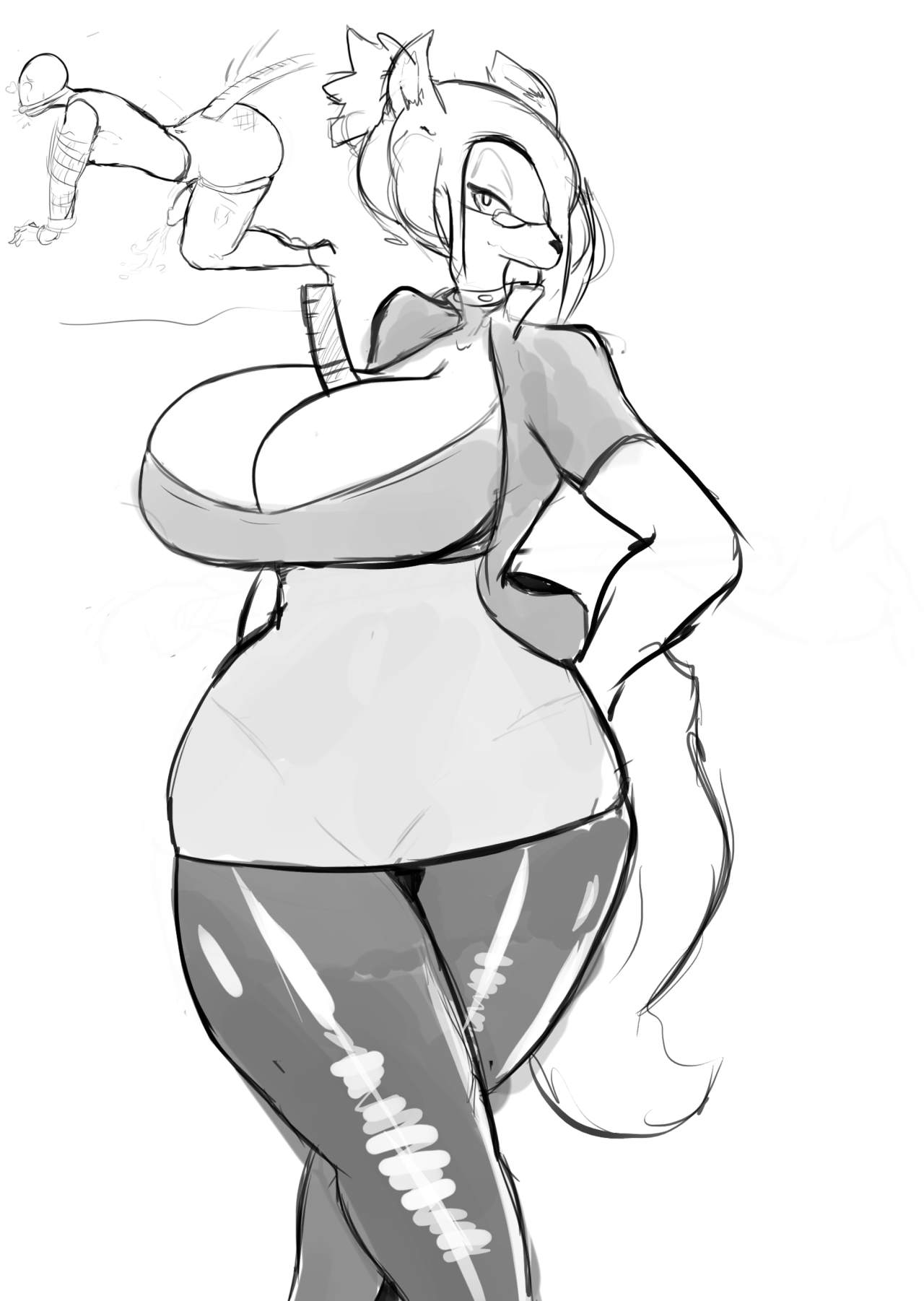 Artblock boob and 1 donger doodles.  Quick nod to hecchidechu’s cute futa girls