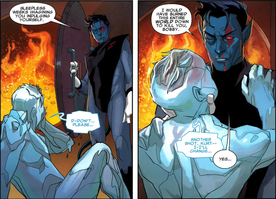 threesnnines:  Remember that time, when Aoa Nightcrawler put Aoa Iceman in the furnace.