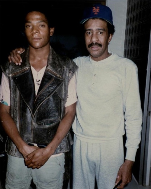 twixnmix:Jean-Michel Basquiat and Richard Pryor in Los Angeles, 1984.