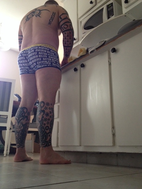postfratbods:imhereforthemen:I would love to see more of those amazing tattoos!  (onfire40)PostFratB