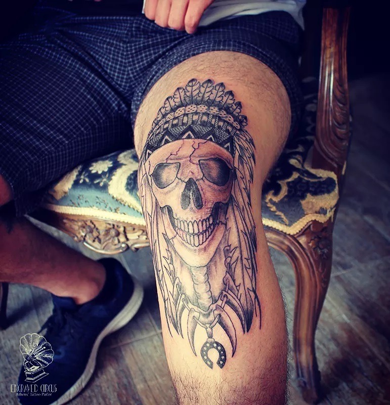 Owlcat Artists on Twitter A big badass skull on the knee Tattooed by  sooztattoo owlcat owlcattatto tattoo tattoos tattooworkers  tattooartist tattoosofinsta httpstcou53J5GNoiS  Twitter