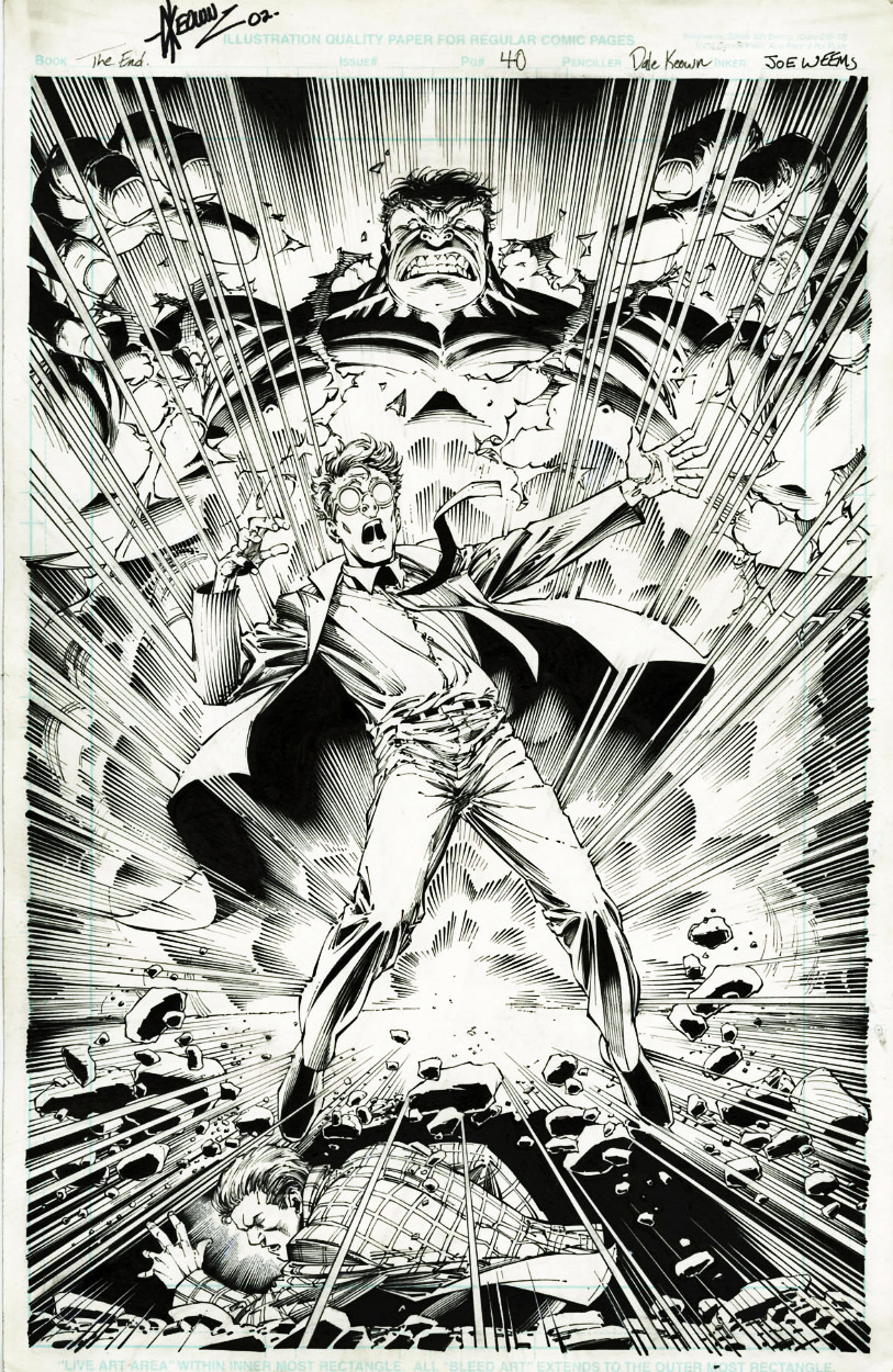 travisellisor:page 40 from The Incredible Hulk: The End by Dale Keown, Joe Weems,