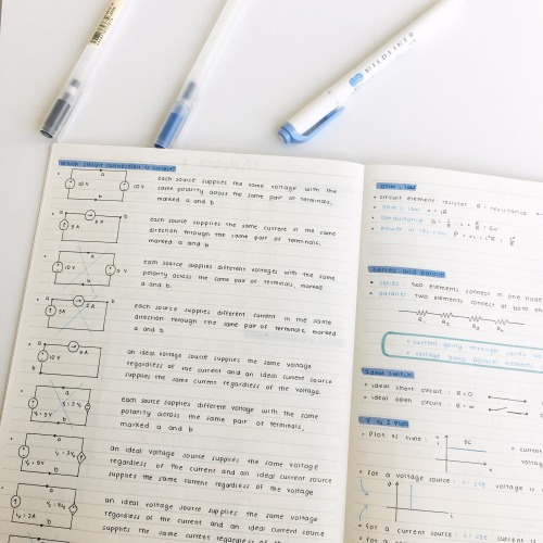 studymiroh:notes from january about electric circuits!| 200303ig: studymiroh
