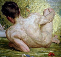 Ganymedesrocks:   The Summer Idyll, A Painting By Belgian School Artist Auguste Levêque