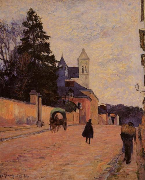 artist-gauguin: Street in Rouen, 1884, Paul GauguinMedium: oil,canvashttps://www.wikiart.org/en/paul