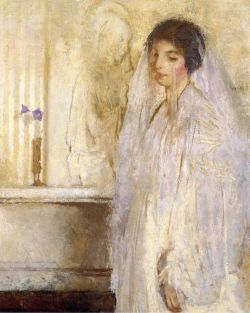 womeninarthistory:  Agnes Doggett as a Bride, Lillian Westcott Hale