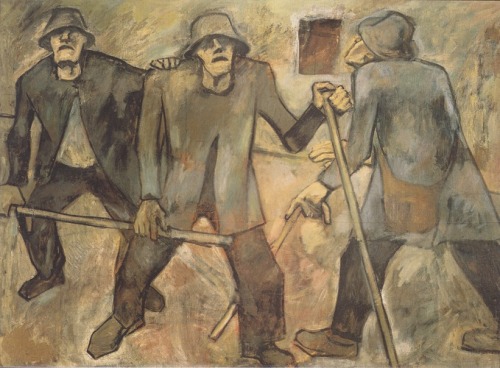 artist-egger-lienz: The Blind, Albin Egger-LienzMedium: canvas