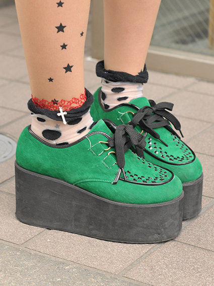 • cute adorable fashion shoes kawaii beautiful gorgeous style Grunge cross creepers grunge fashion c