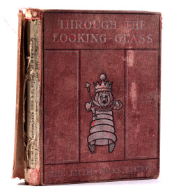 michaelmoonsbookshop:  Rare Little Folks Edition of Through the looking glass and what Alice found there First Edition 1903 - beautiful coloured illustrations 