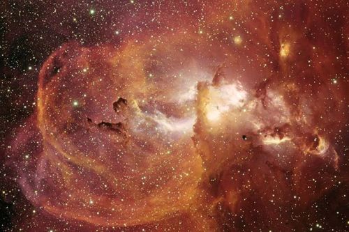 sciencealert:A star is born! Several, actually - this is NGC 3582, a stellar nursery. Clumps in the 