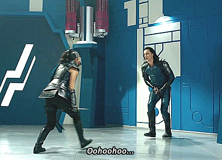 thehumming6ird: Thor Ragnarok Gag Reel ~ Loki Edition Pt. 1  #OUCH!  via (my) UK iTunes Love it
