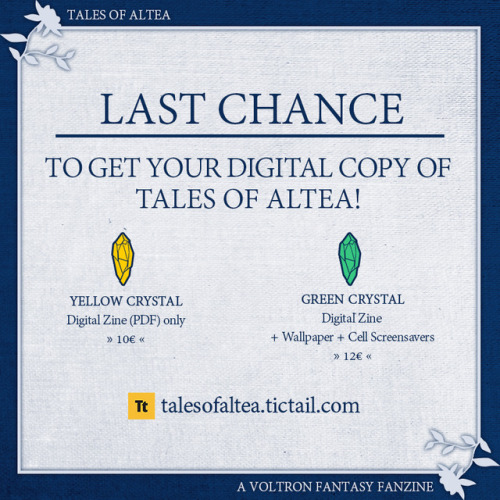 || You can still pre-order Tales of Altea DIGITAL vers! ||Shope here » talesofaltea.tictail. c