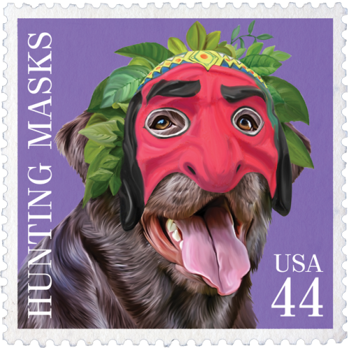 liartownusa:“Hunting Masks” United States Postage Stamps, 2014