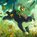 jramseyi:Cat mounted chipmunk charging. 