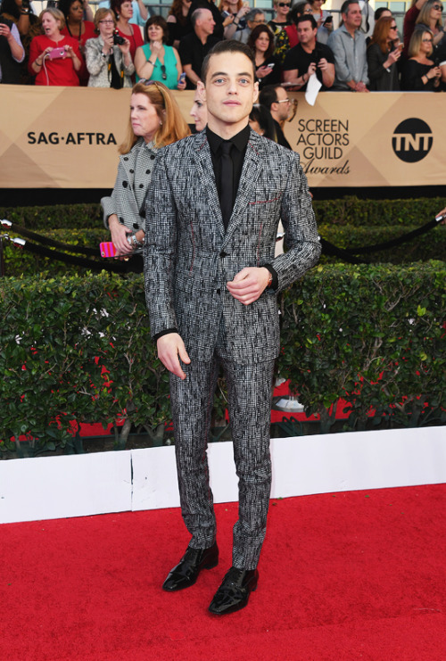 mcavoys:Rami Malek attends The 23rd Annual Screen Actors Guild Awards at The Shrine Auditorium on Ja